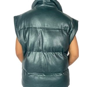 BLANK VEGAN LEATHER vest